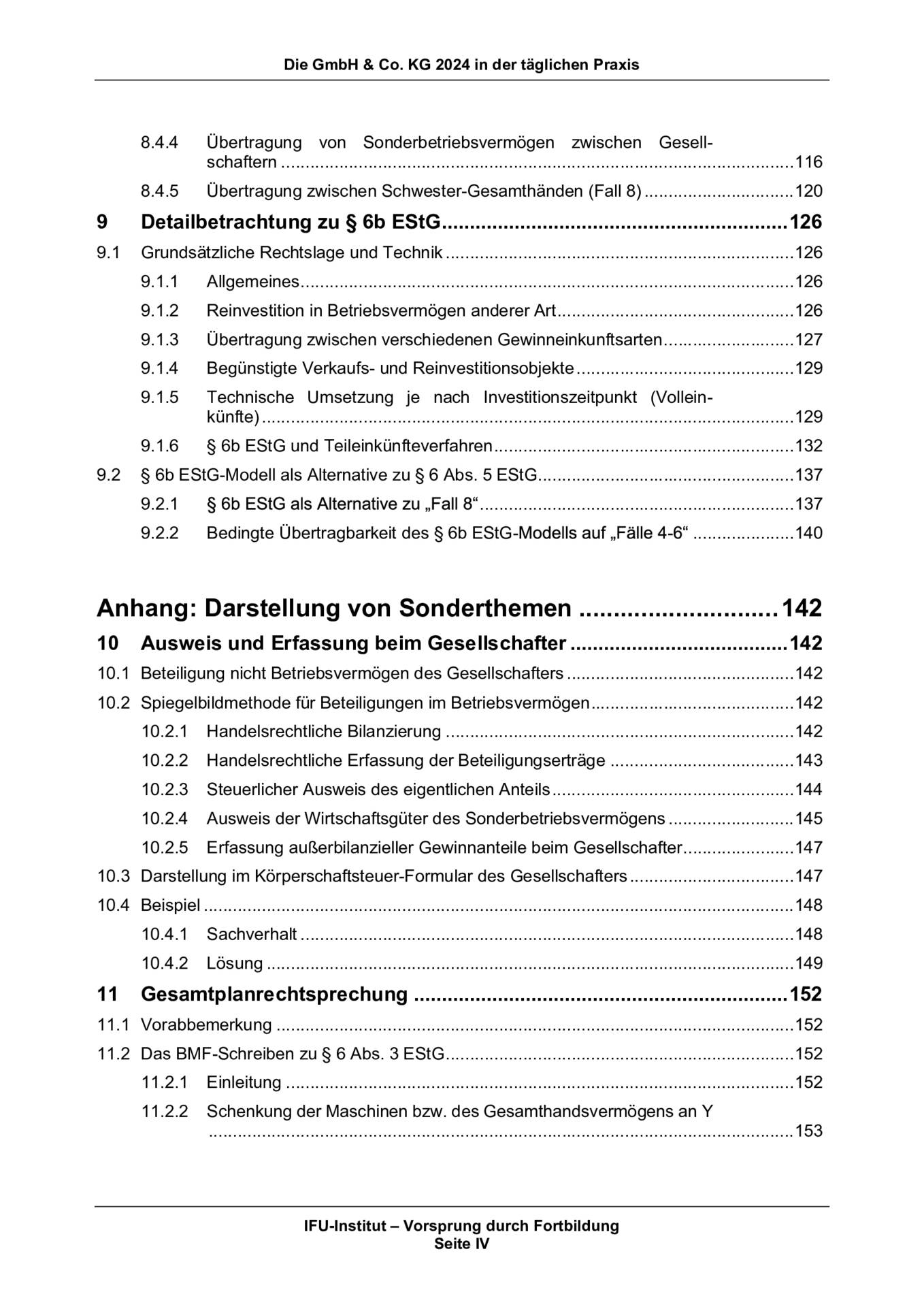 Die GmbH & Co. KG 2024 in der täglichen Praxis IFU Institut