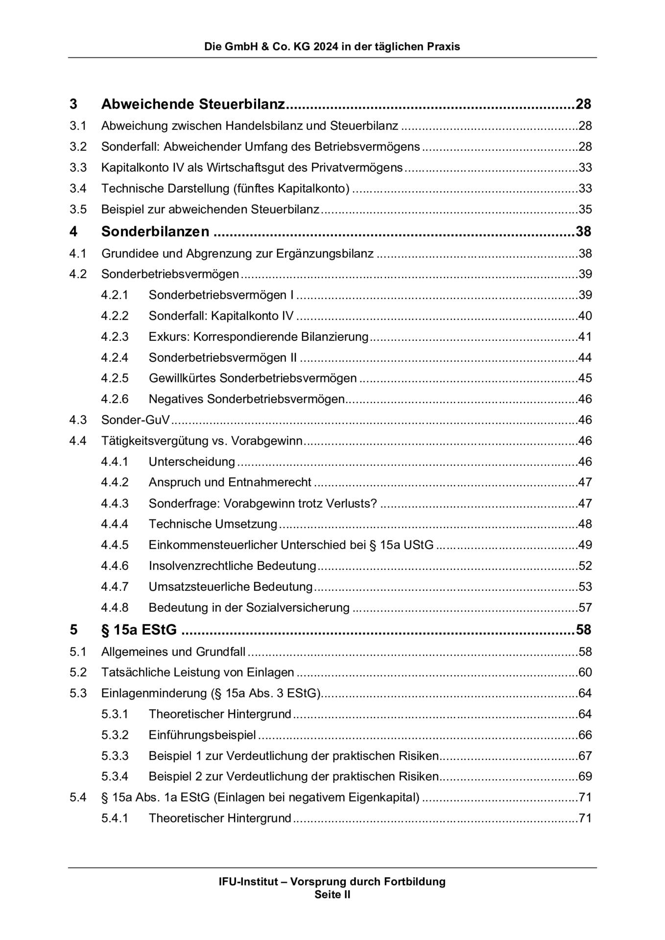 Die GmbH & Co. KG 2024 in der täglichen Praxis IFU Institut