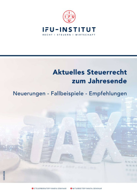 Aktuelles Steuerrecht zum Jahresende